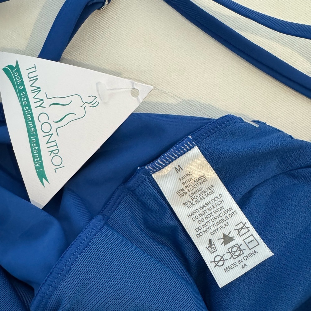 Qualifies 3/$50 Swimsuit - Ruched waist, delicate Criss-Cross straps - Medium - Picture 5 of 8